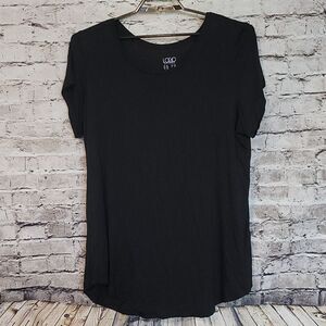 LOGO Lori Goldstein shirt Black 2XL